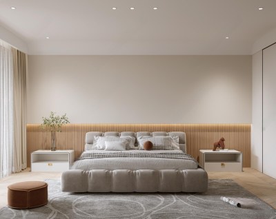 现代家居卧室3D模型下载